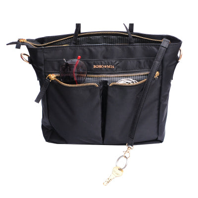 Wanderer Midi Work Bag in Black