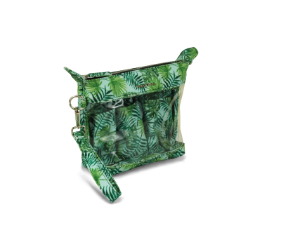 Find Easy Travel Pouch Green Leaf Print