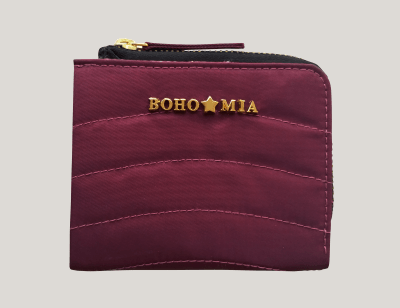 Bohomia Pocket Wallet (Wine & Light Pink)