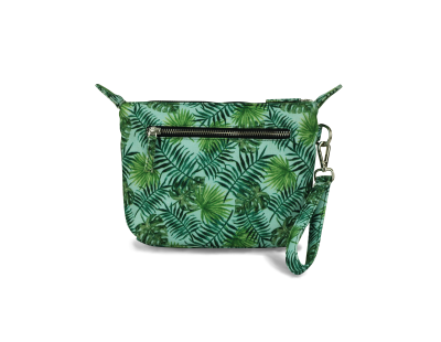 Find Easy Travel Pouch Green Leaf Print