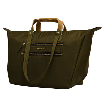 Cabin Tote Midi In Olive Green