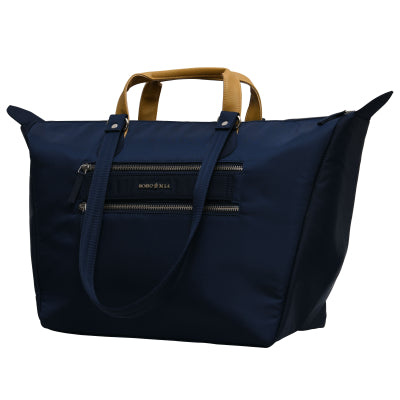 Cabin Tote Midi In Navy Blue