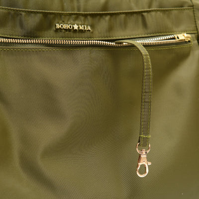 Wanderer Midi Work Bag in Olive Green