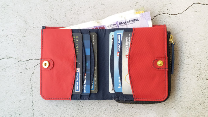 Bohomia Pocket Wallet (Blue & Red)