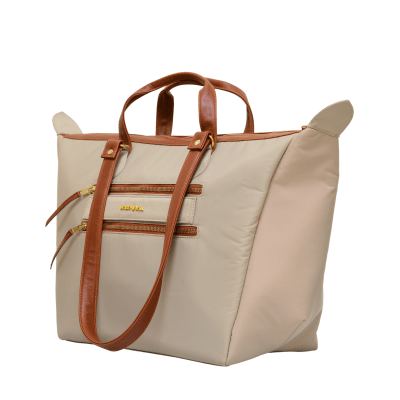 Cabin Tote Midi In Beige