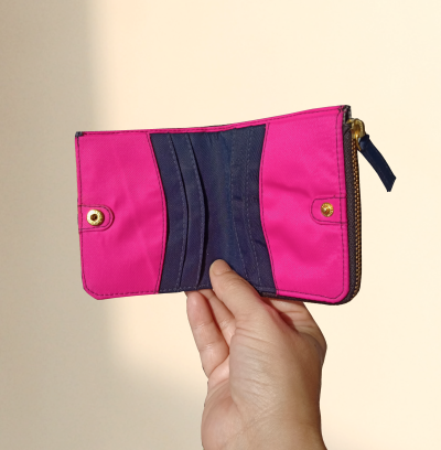 Bohomia Pocket Wallet (Blue & Hot Pink))