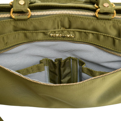 Wanderer Midi Work Bag in Olive Green