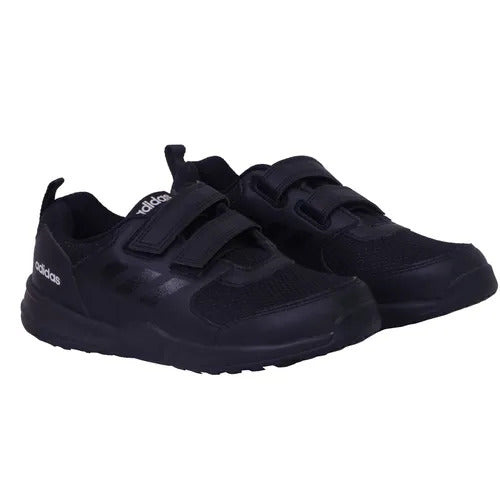 2UK Black Adidas Elements Velcro Unisex School Shoes